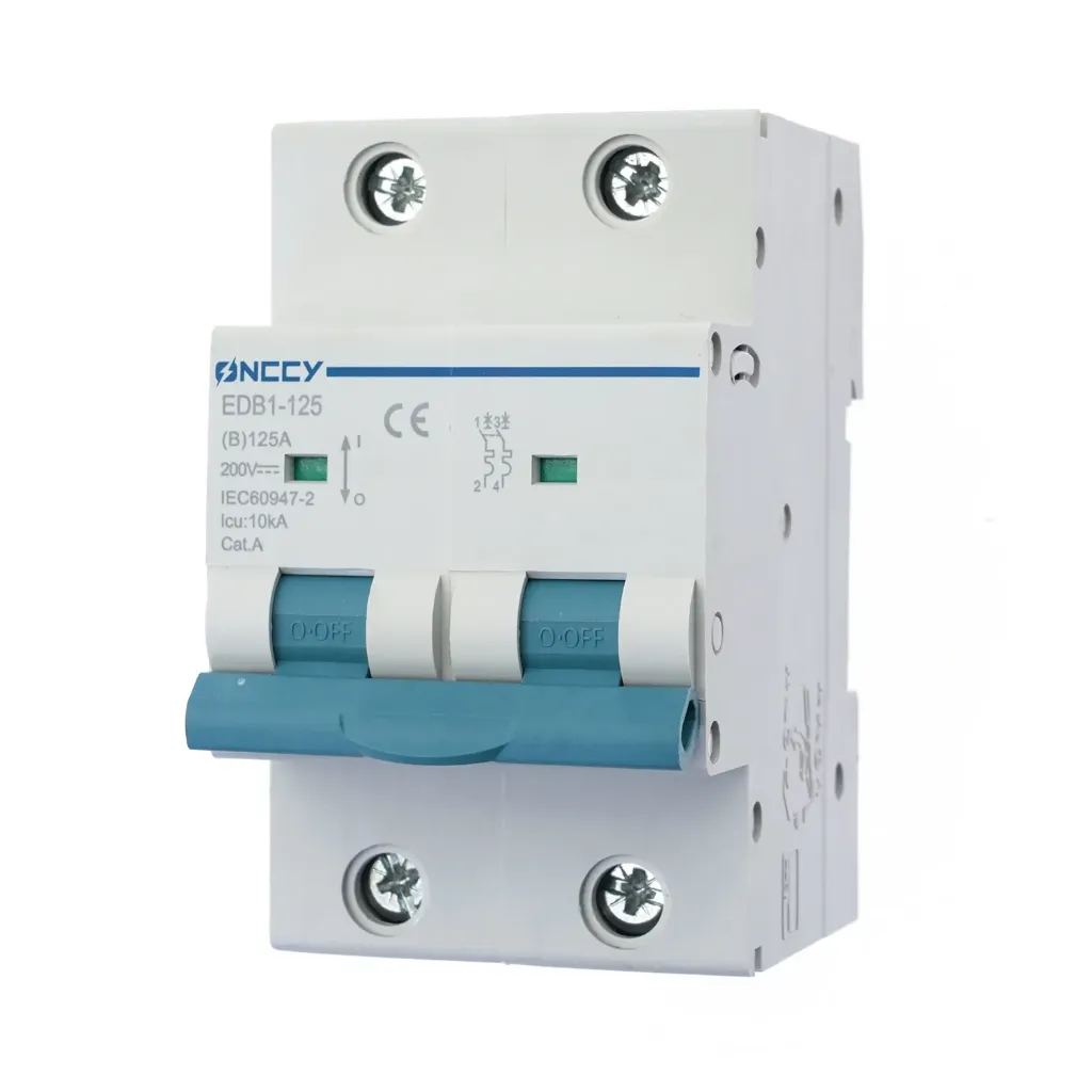 2P 200V 125A 6kV DC Mini Circuit Breaker MCB