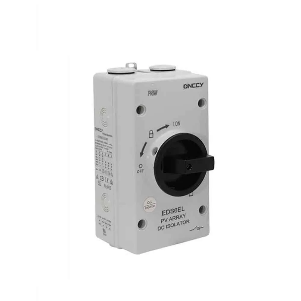 63A 1600V IP66 Waterproof Enclosure DC Isolator Switch