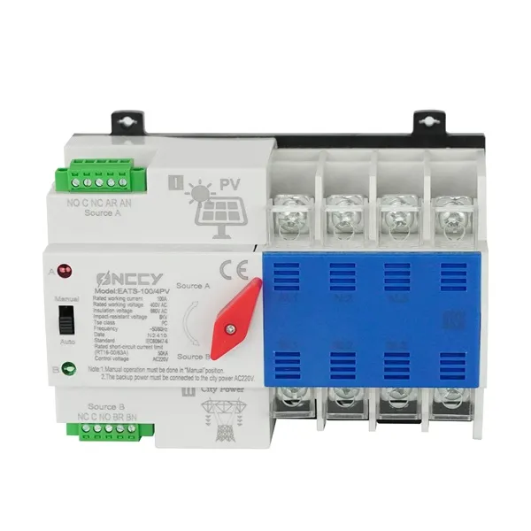 PV Solar 4P 100A 400V Automatic Transfer Switch
